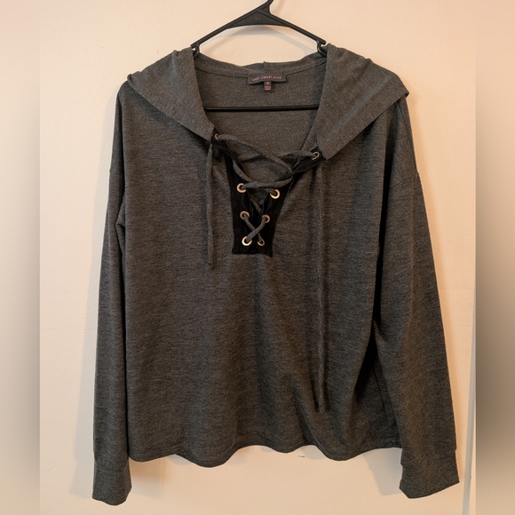 West Coast Love Tops - 3 For $12 Clearance West‎ Coast Love Womens Grey Hooded Long Sleeve Shirt
